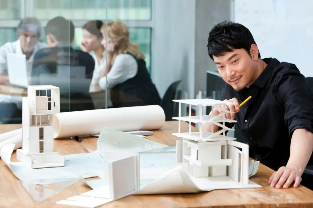 Architect and architectural model